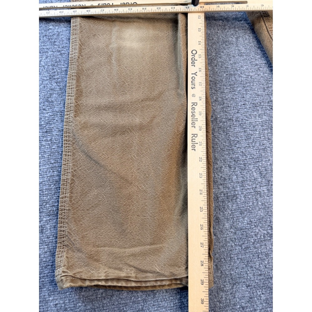 Carhartt FR Pants Mens 32x32 Brown Flame Resistant Workwear Duck Canvas Faded 10 - Picture 4 of 12